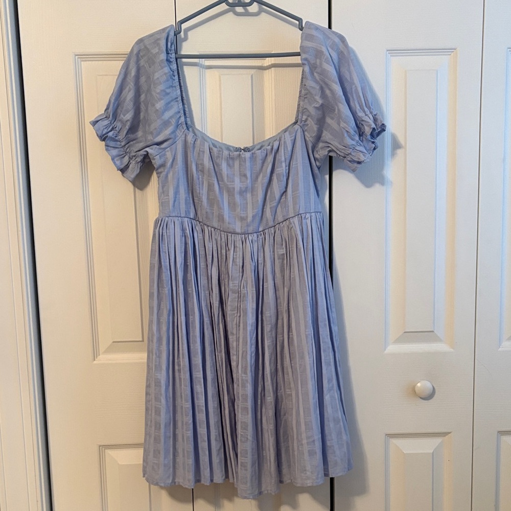 Altar'd State Blue Striped Dress